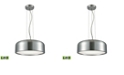 Macy's 1 Light LED Pendant in Aluminum with Acrylic Diffuser
